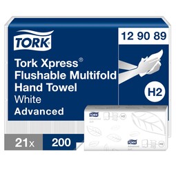 Tork Xpress Flushable Multifold Hand Towels White