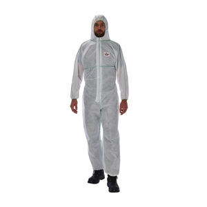 KeepSAFE Hooded Coverall Type 5/6 White Large