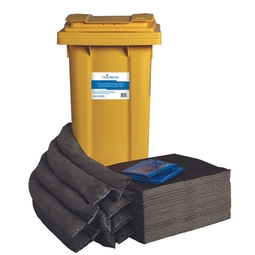 CleanWorks General-Purpose Absorbent Spill Kit Wheeled Bin 240 Litre