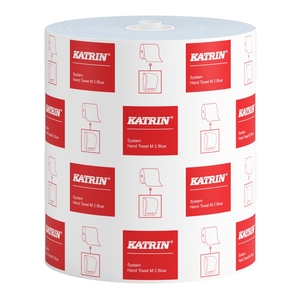 Katrin System Paper Towel Roll Medium 2-Ply Blue 130M (Case 6)
