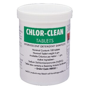 Chlor-Clean Det.Sanitiser Tablets