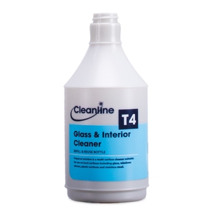 Cleanline T4 Glass & Interior Cleaner Trigger Bottle (Empty) 750ML