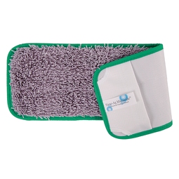 CleanWorks ProClean Nano Microfibre Flat Mop Green (Pack 5)