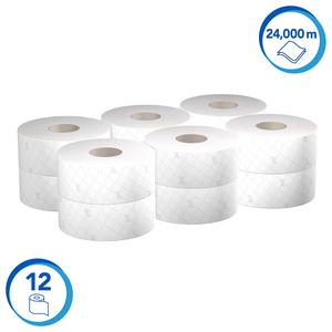 Scott Toilet Tissue 2Ply Mini Jumbo White 200M (Case 12)
