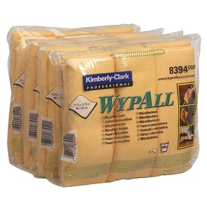 Wypall Microfibre Cloth Yellow 40CM (Case 4)