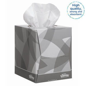 Kleenex Facial Tissue Cube 2Ply White 90 Sheet (Case 12)