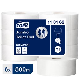 Tork Jumbo Toilet Paper Roll White 500M