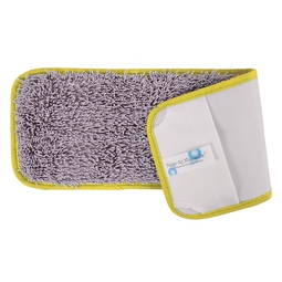 CleanWorks ProClean Nano Microfibre Flat Mop Yellow (Pack 5)