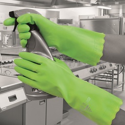 Pura Mediumweight PVC Glove Green EN374 Medium