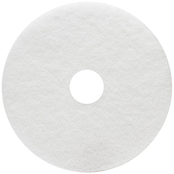 CleanWorks ProEco Polishing Floor Pad White 15" (Case 5)