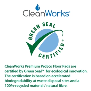 CleanWorks ProEco Premium Floor Pad Green 10" (Case 5)