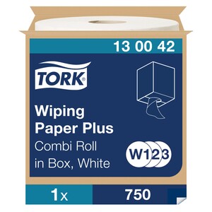 Tork Wiping Paper Plus Wiper Pak White 255M