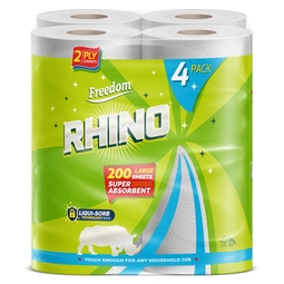 Rhino Kitchen Roll 60 Sheet (Case 24)
