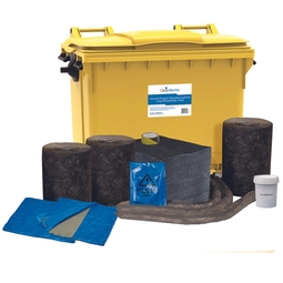 CleanWorks General Purpose Spill Kit Wheeled Bin 800 Litre