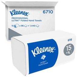 Kleenex Ultra Hand Towel Folded 1Ply White (Case 1,440)