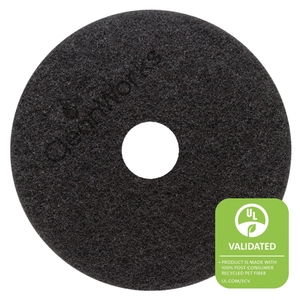 CleanWorks ProEco Stripping Floor Pad Black 16" (Case 5)