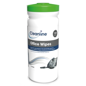 Cleanline Office Wipes Tub of 100
