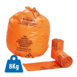 PTD NHS Clinical Waste Orange 15x28x39 8KG (Case 350)