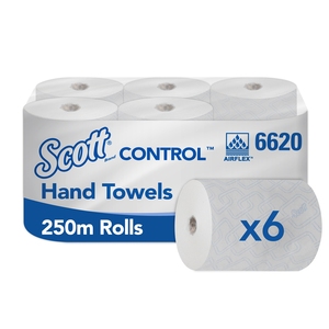 6620 Scott Control 1Ply Rolled Paper Towels White