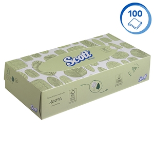 Scott Facial Tissues 100 Sheet 2Ply White (Case 21)