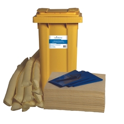 CleanWorks Chemical Spill Kit Wheeled Bin 240 Litre