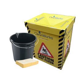 CleanWorks Leak Catcher Kit (CW/Bucket & Pack of Spill Pads)