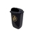 Recycled Wall Mounted Litter Bin Black 50 Litre