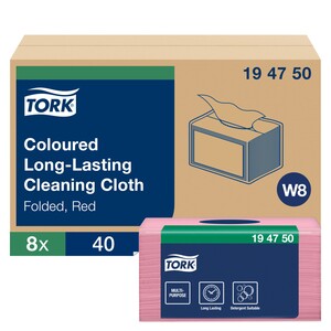 Tork Long-Lasting Cleaning Cloth Red