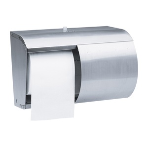 Coreless Double Toilet Tissue Dispenser Stainless Steel