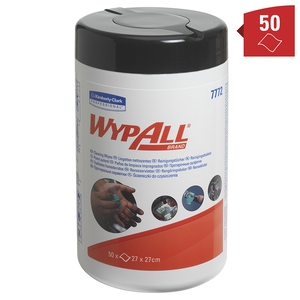 Wypall Hand Wipe 27x27CM Tub 50 (Case 6)