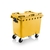 4-wheeled Waste Container Yellow 660 Litre