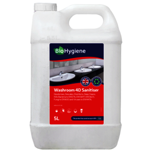 BioHygiene Washroom 4D Sanitiser Concentrate 5 Litre Case 2