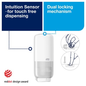 Tork Skincare Dispenser with Intuition Sensor White