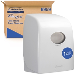 Aquarius Rolled Hand Towel Dispenser White