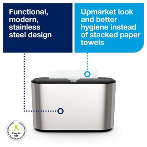 Tork Xpress Countertop Multifold Hand Towel Dispenser Stainless Steel
