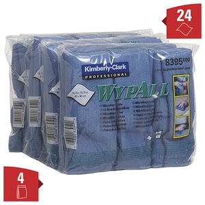 Wypall Microfibre Cloth Blue 40CM (Case 4)