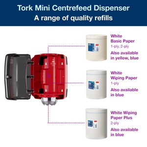 Tork Centrefeed Dispenser Red and Smoke