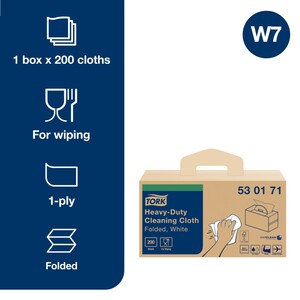 Tork Heavy-Duty Cleaning Cloth White