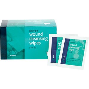 Reliwipe Sterile Cleansing Wipes (Pack 100)
