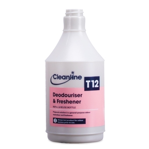 Cleanline Super T12 Deodouriser & Freshener Trigger Bottle (Empty) 750ML