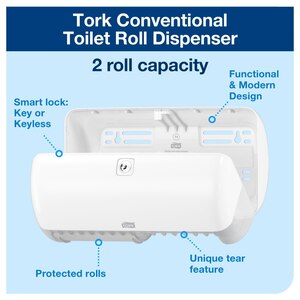 Tork Toilet Paper Roll Dispenser White