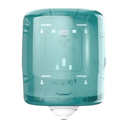Tork Reflex Centrefeed Dispenser White and Turquoise