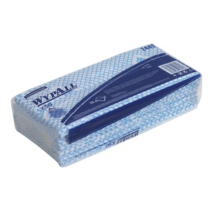WypAll X50 Interfolded Colour Coded Cleaning Cloths Blue (Pack 50)