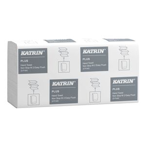 Katrin Plus Z-fold Paper Towels Non-Stop EasyFlush 2-Ply Handy Pack 160 Sheet