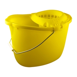 CleanWorks Plastic Mop Bucket Yellow 15 Litre
