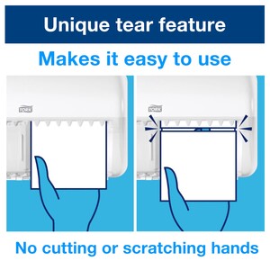 Tork Twin Toilet Roll Dispenser White