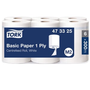 Tork Centrefeed Basic Paper Towels White 300M