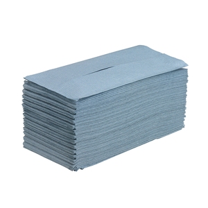 6806 Hostess 1Ply C Fold Hand Towels Small Blue