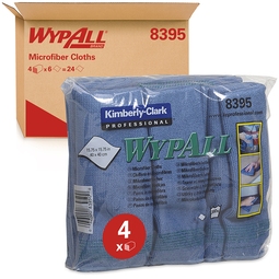 8395 WypAll Microfibre Cloths Blue 40CM (Case 24)