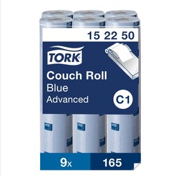 Tork Couch Roll 2Ply Blue 56M Case 9